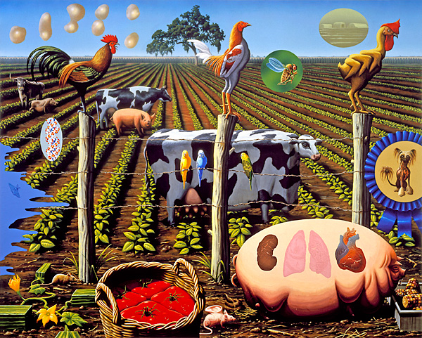 Alexis Rockman. The Farm. From Wonderful World, 2000